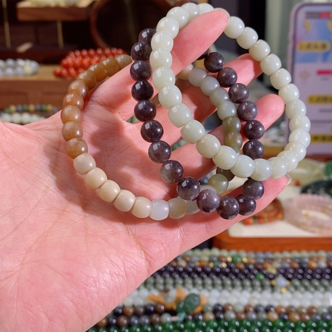 和田玉手串多样性拍一发一未镶嵌