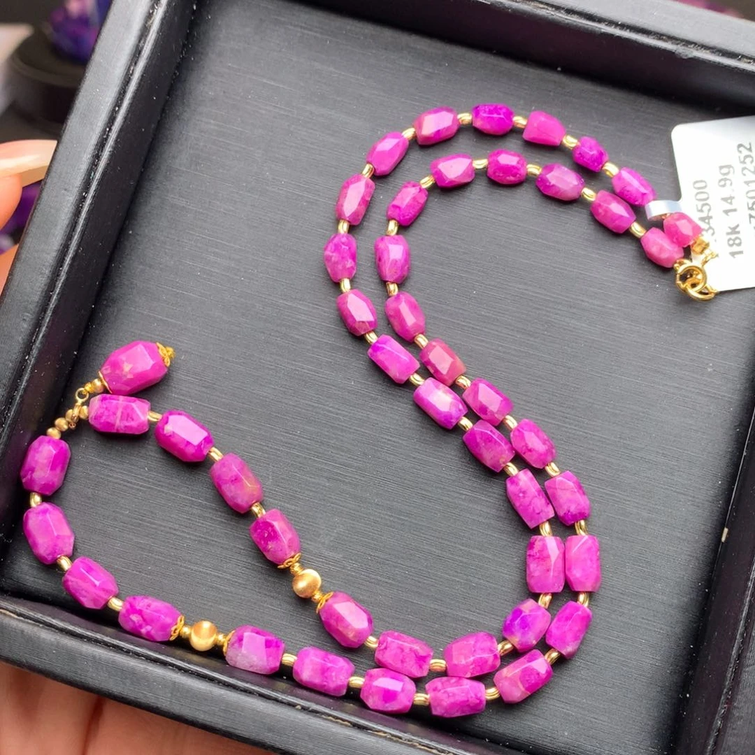 苏纪石（舒俱来）项链18K金镶嵌