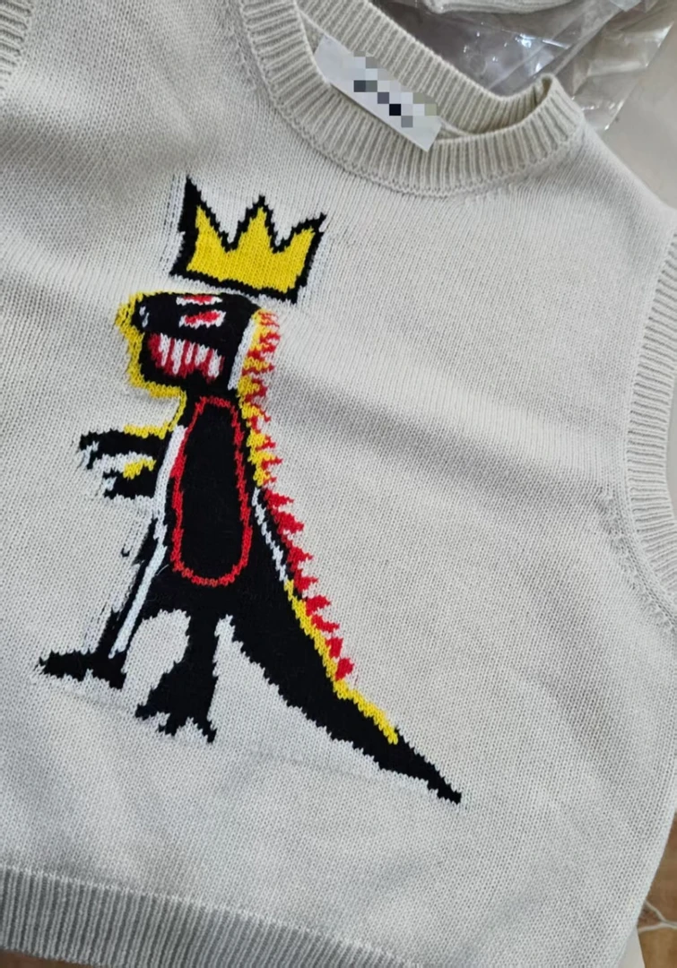 【奈野喜】韩国东大门正品 /恐龙卡通马甲【NO退NO换】