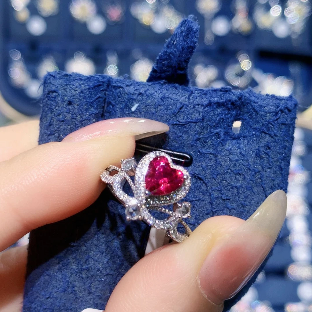 【闪购商品】铂Pt900镶嵌戒指尖晶石