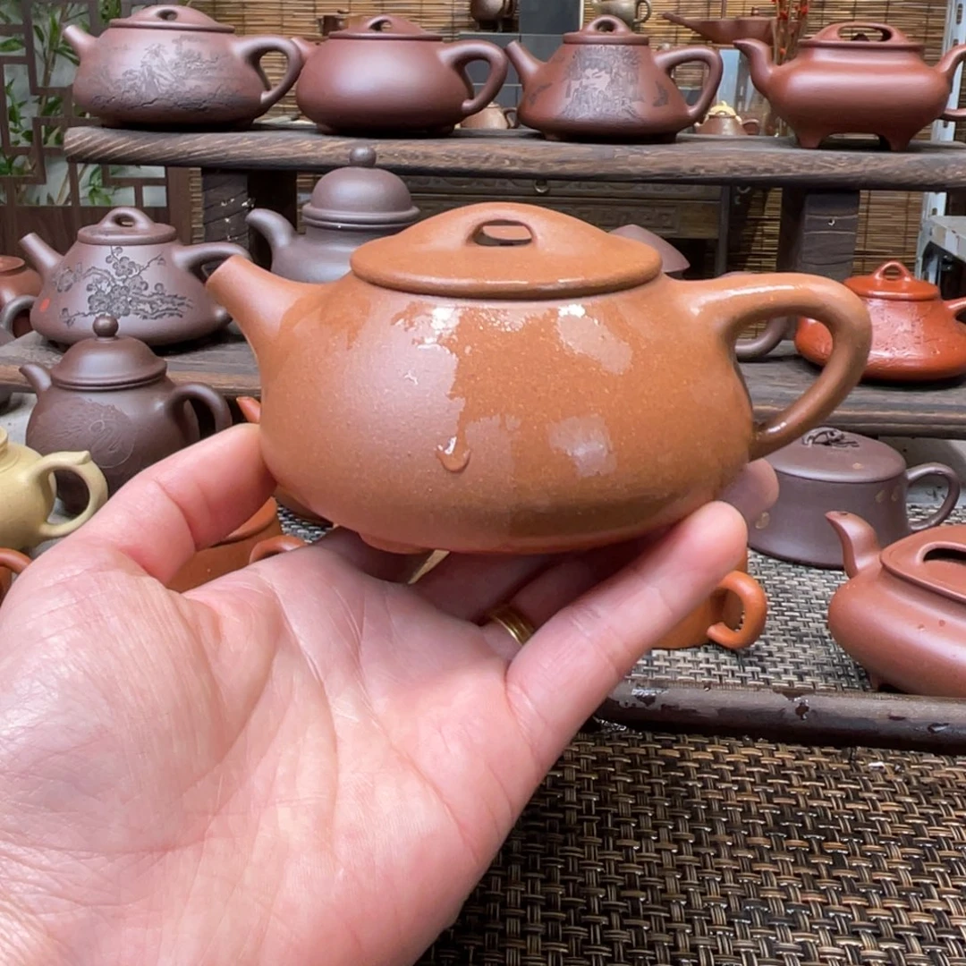 紫砂茶壶宜兴原矿紫砂手工制全220