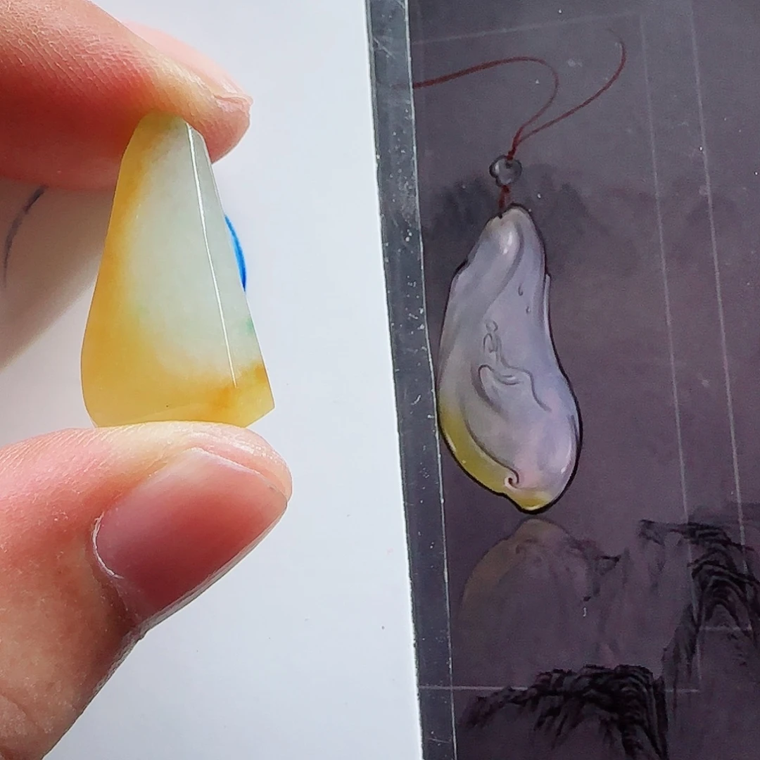 定制翡翠未镶嵌翡翠含雕刻