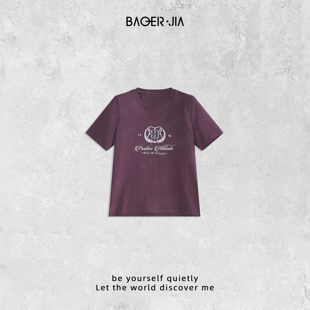 19-宝儿家含幂BL52824207早秋穿搭新款时尚刺绣亮片做旧水洗上衣