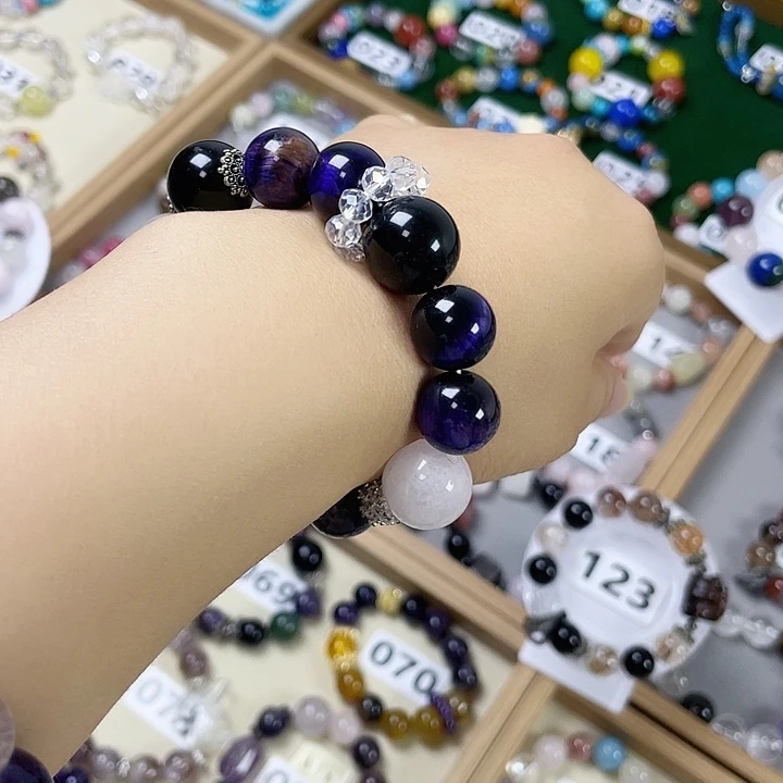 水晶手链银S925镶嵌