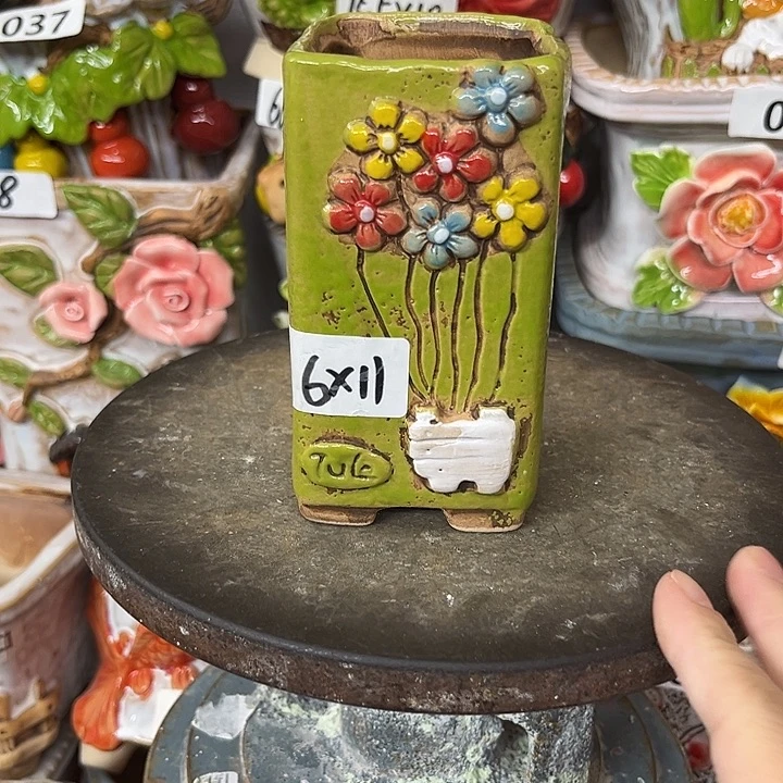 粗陶材质多肉花盆