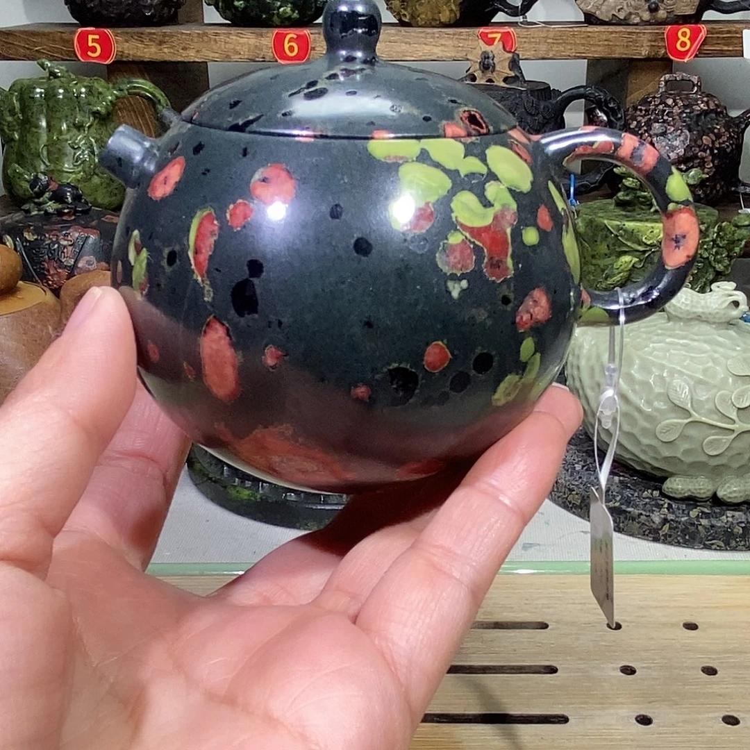 安山玉梅花玉西施壶180CC