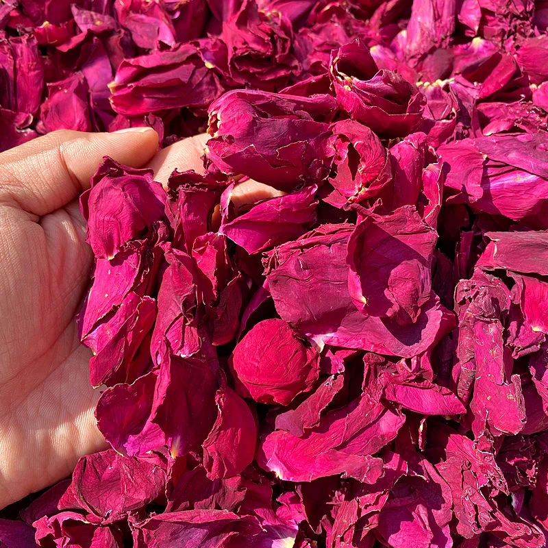 冻干墨红玫瑰花瓣可食用云南弥勒重瓣红玫瑰花茶泡水泡醋