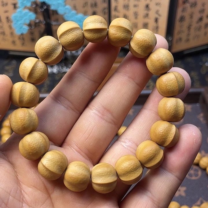 猴头核桃手串W*哑光鲨鱼背