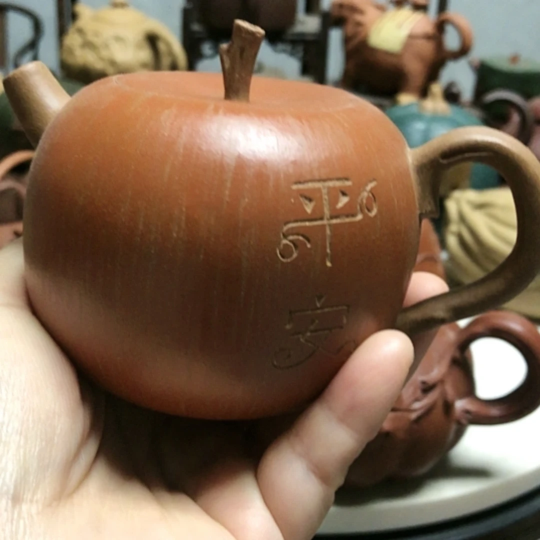 【闪购商品】茶壶紫砂200C仿生薄胚小苹果