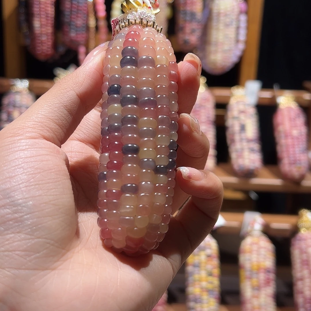 C****木质蓝粉果冻恭喜发财大吉大利