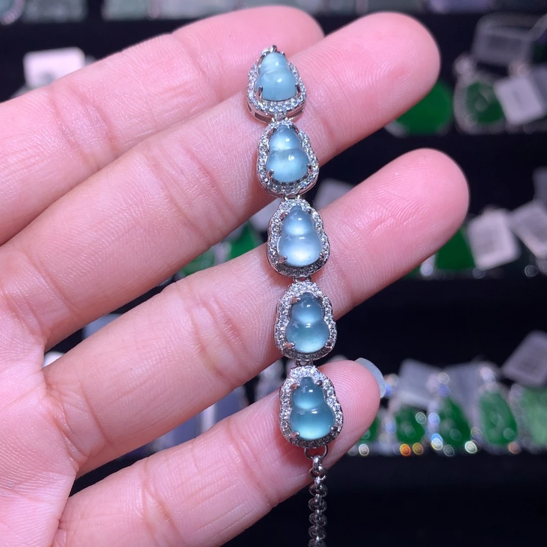 【闪购商品】银S925镶嵌手链翡翠