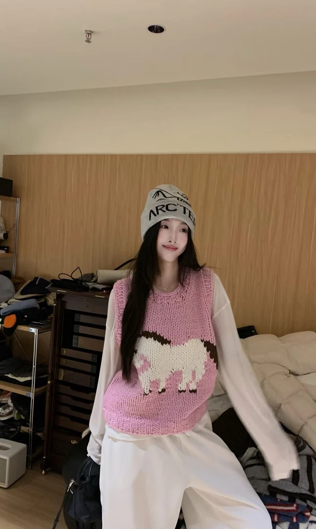 【J501-550】Lemon 韩系高级感百搭宽松时尚针织毛衣