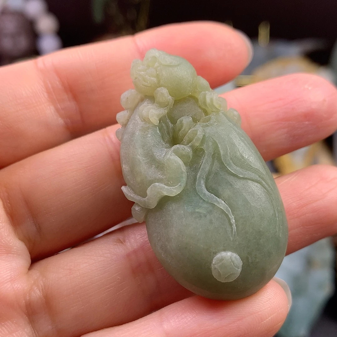 定制翡翠未镶嵌钱袋