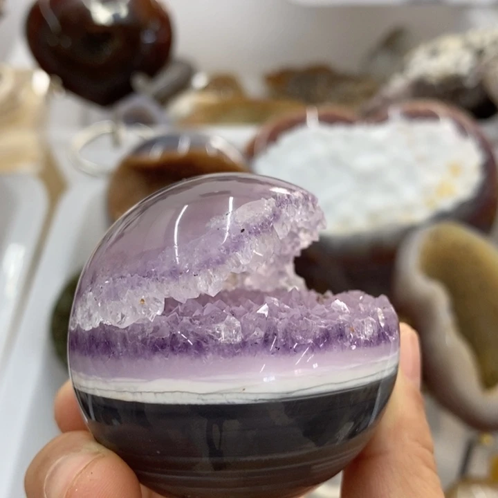 紫晶未镶嵌珠宝半成品