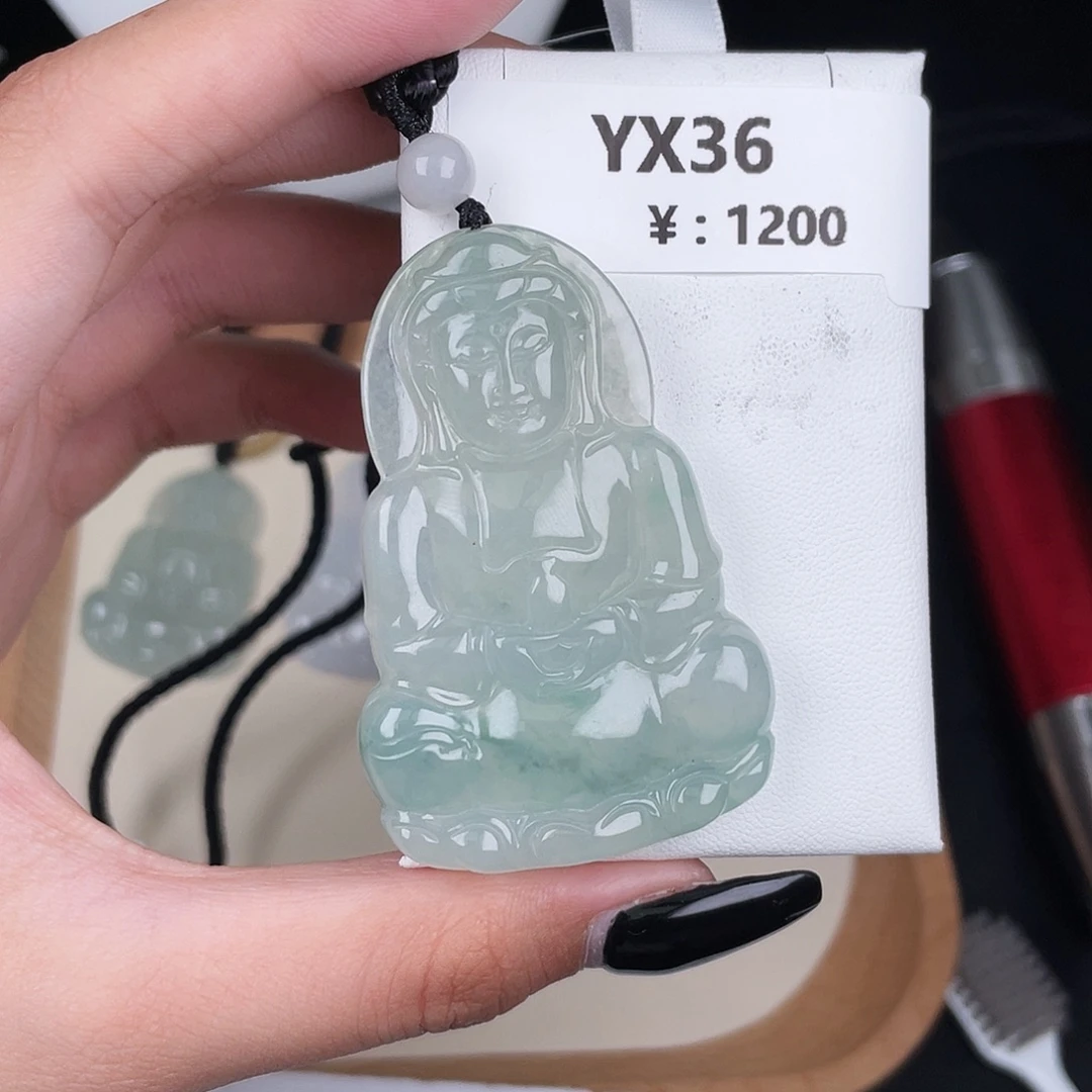 翡翠未镶嵌颈饰YX36