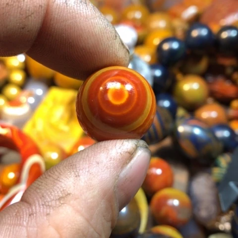 玛瑙/玉髓手链合金人**火