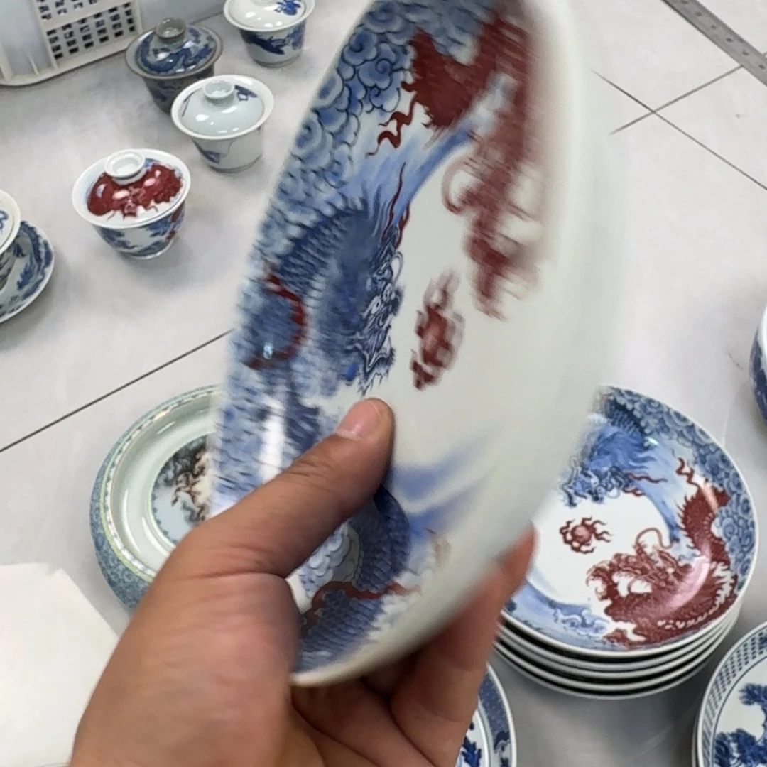 杯双龙戏珠大壶承