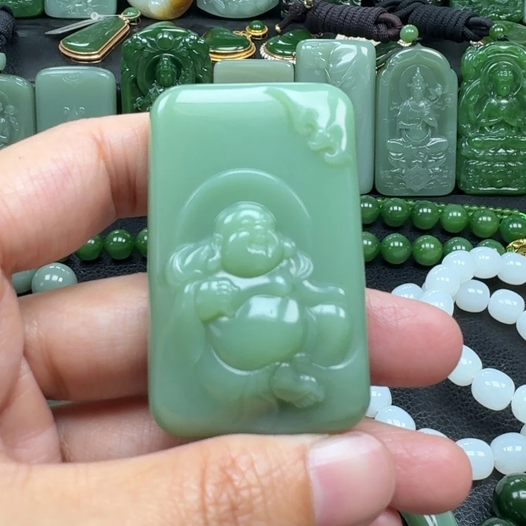 和田玉未镶嵌吊坠(不含链)