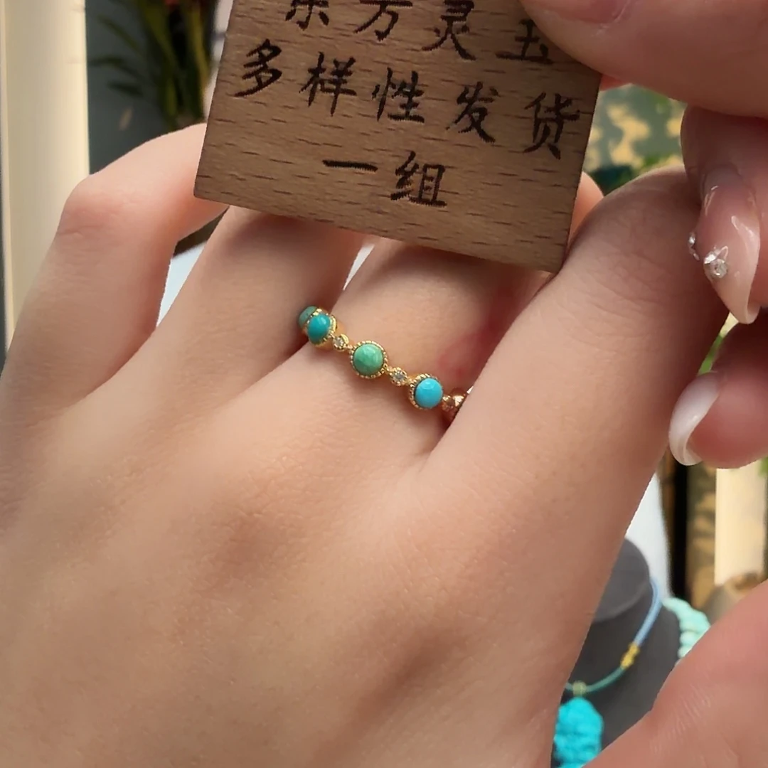 绿松石银S925镶嵌颈饰