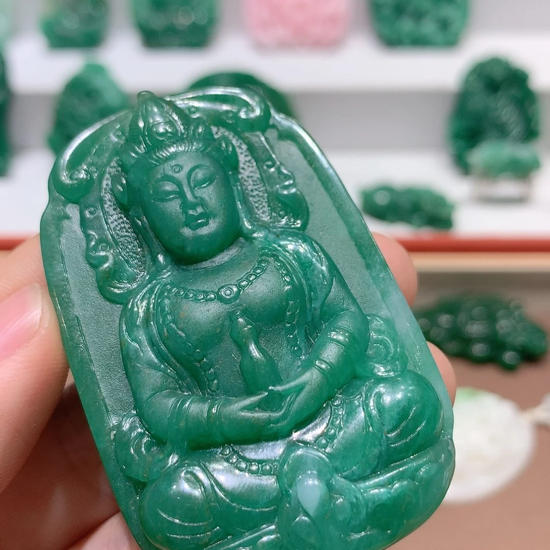 独山玉挂件未镶嵌梧**开