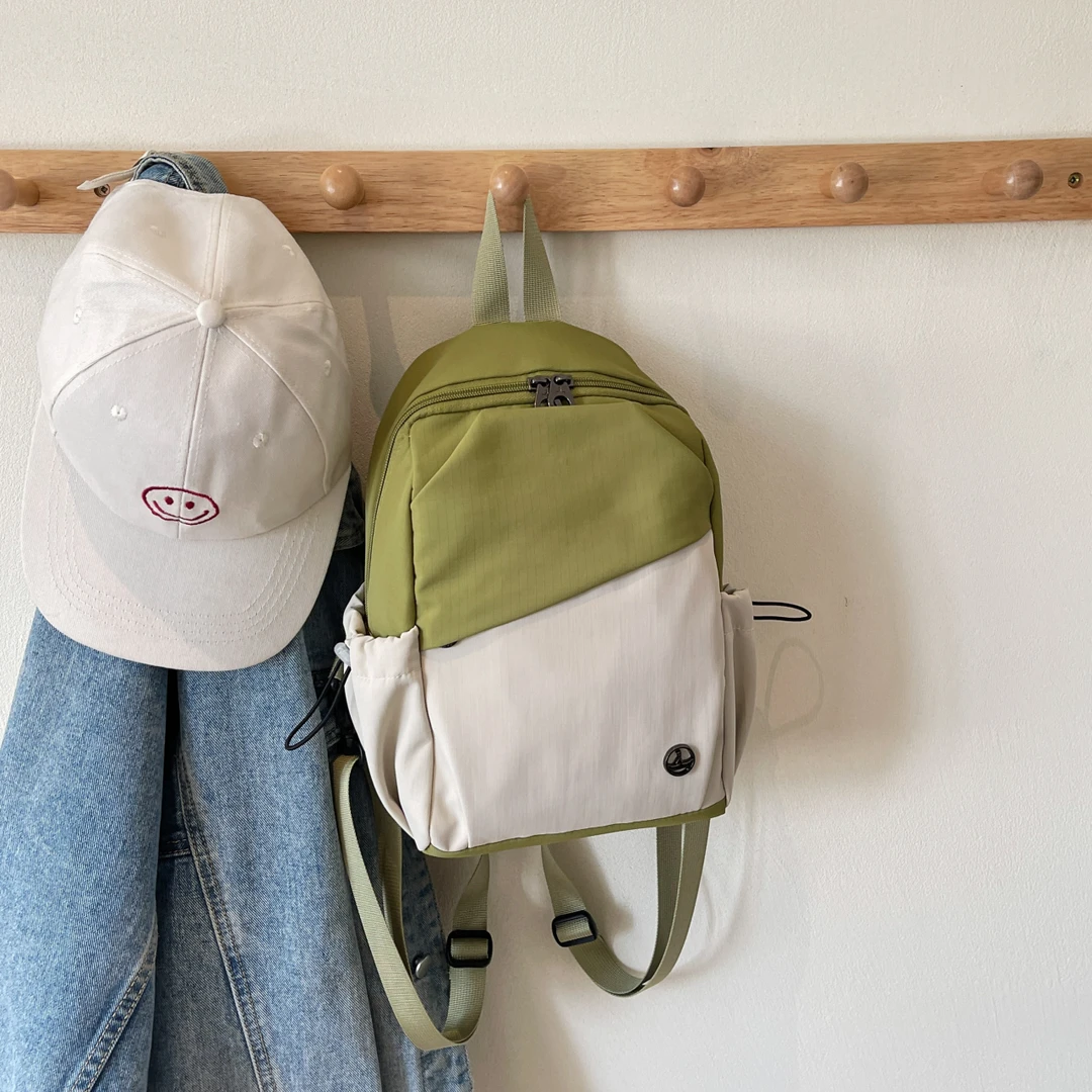 2025上新潮流撞色多功能背包外出便携可手提单肩斜挎双肩包5578