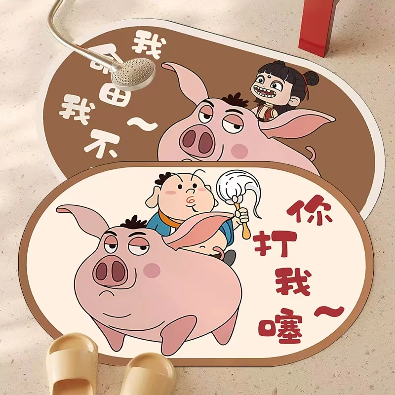 【到手两张】吸水防滑脚垫卡通可爱垫吸水防滑