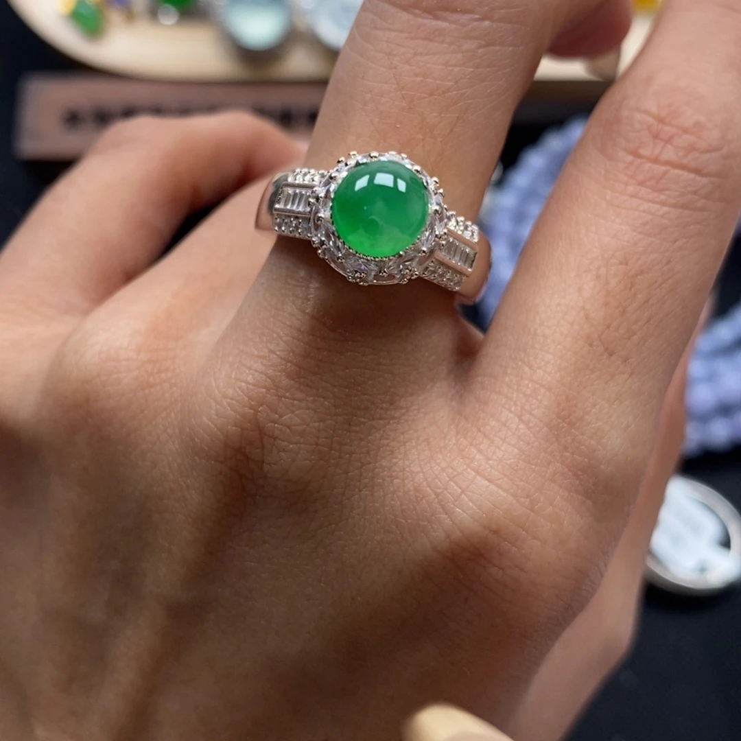 翡翠裸石缅甸天然A货翡翠（完美）