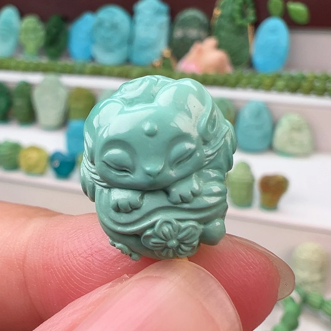 绿松石未镶嵌项链