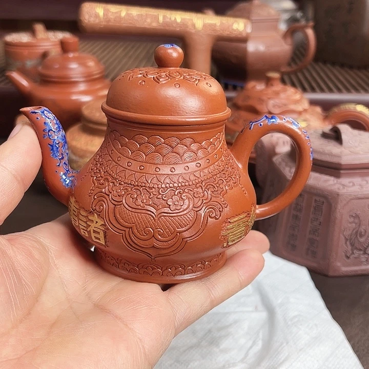 薰***空紫砂茶壶宜兴紫砂壶