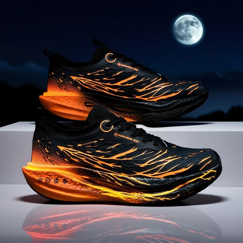 ABC赤兔碳板跑步鞋学生秋季儿童运动鞋夜光超轻减震体考男童跑鞋