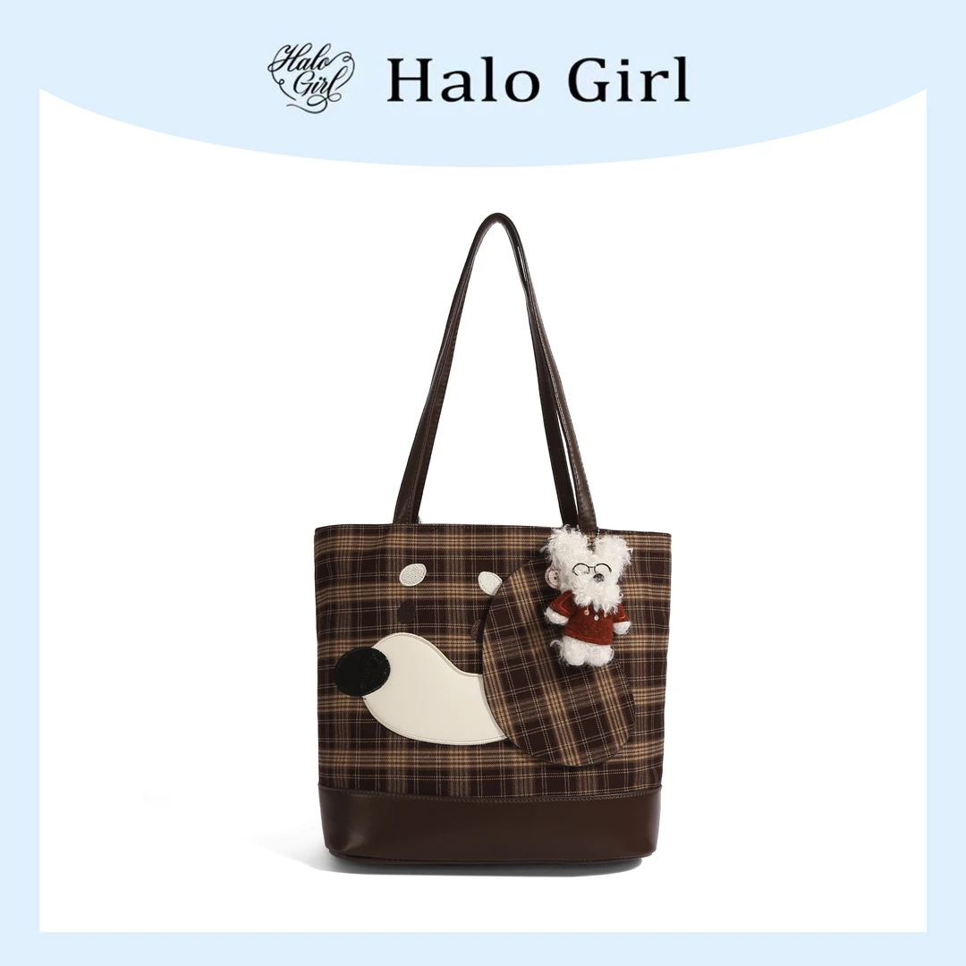 一张同学【长约30宽14高30单位厘米】一只耳格子一包多背C7779咖