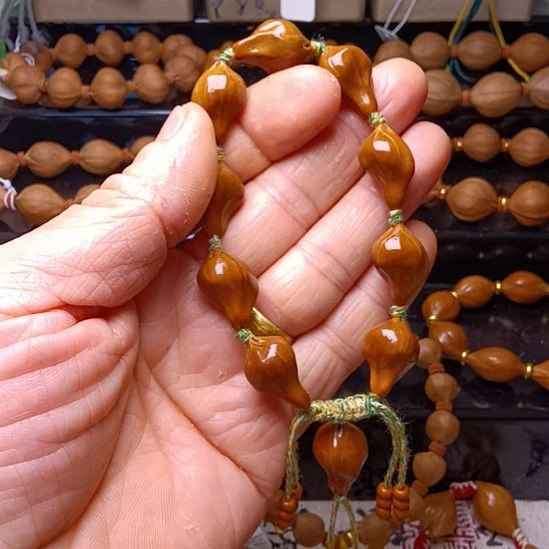 橄榄核手串/手链橄榄核手串三花铁核异形料1.5