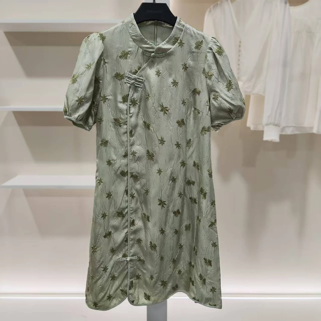 麦迪尚品 5041032 夏季复古国风修身旗袍裙连衣裙