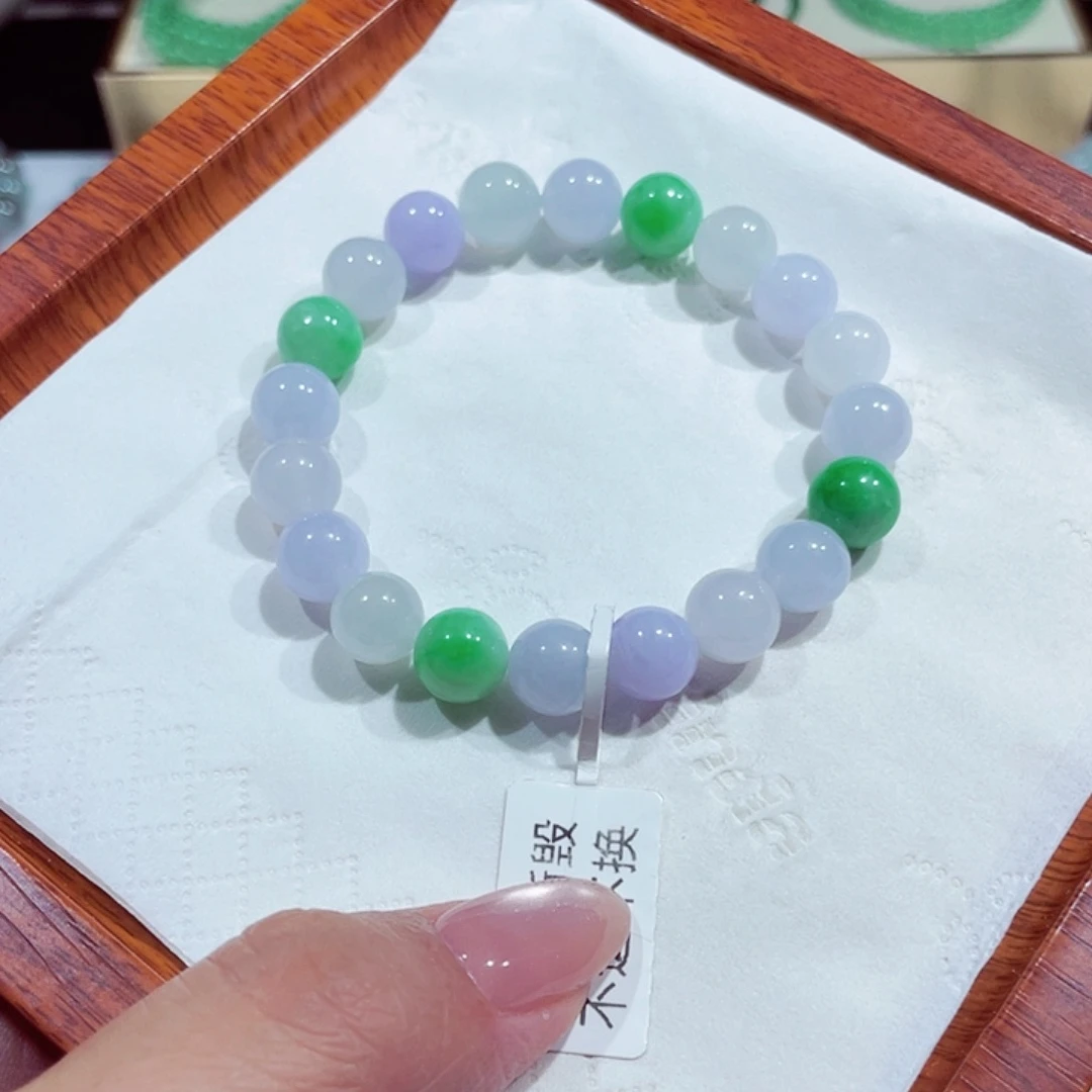 未镶嵌手链翡翠天然缅甸翡翠A货卡9.6