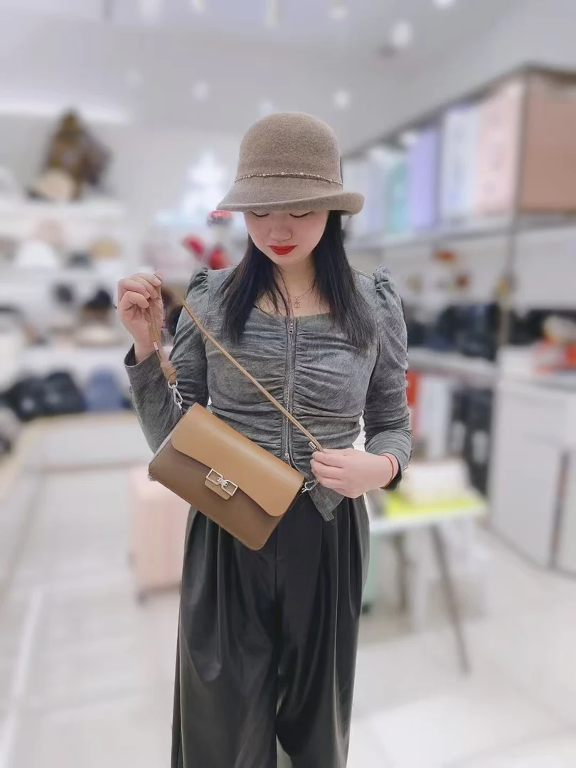 稻草人全皮百搭爆款