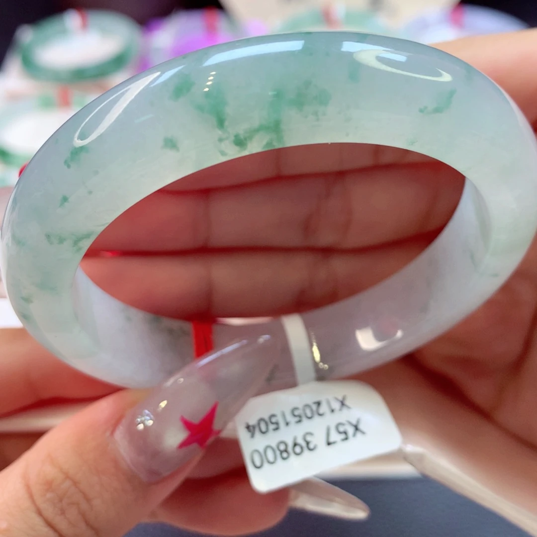 翡翠手镯未镶嵌正圈9号66