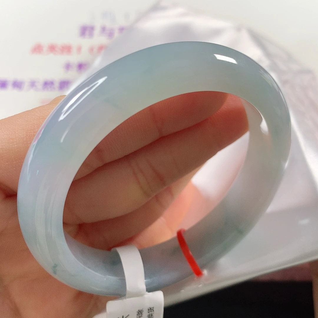 翡翠手镯未镶嵌 正圈①③②