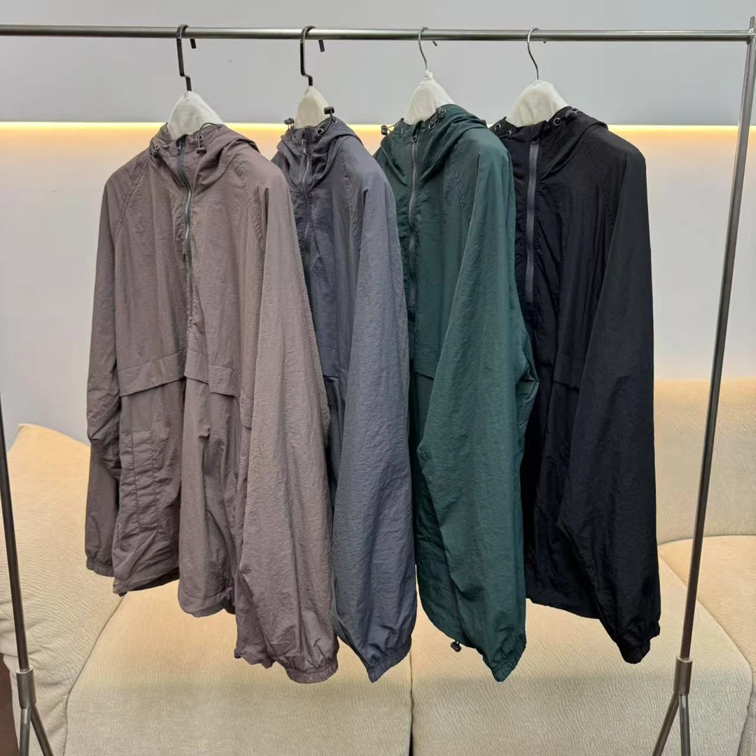 CSY4112 出口客人订单 山系防风半拉链四色冲锋衣