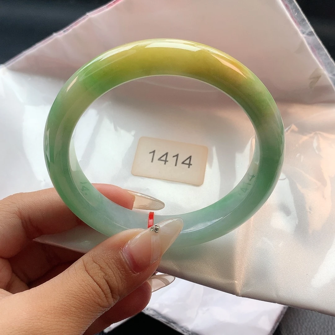 未镶嵌手镯翡翠61圈1414
