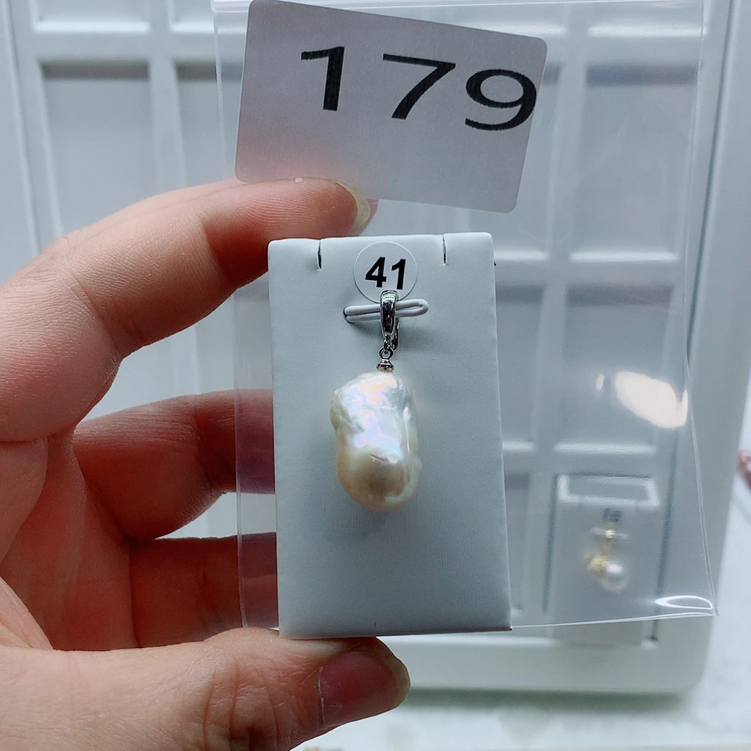 合金吊坠(不含链)淡水珍珠