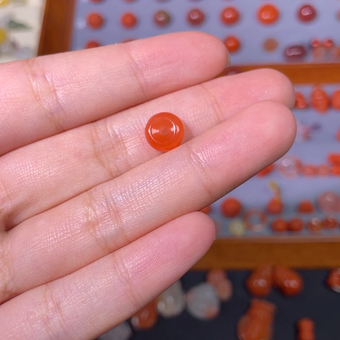 南红玛瑙小平安扣未镶嵌ฅ****ฅ