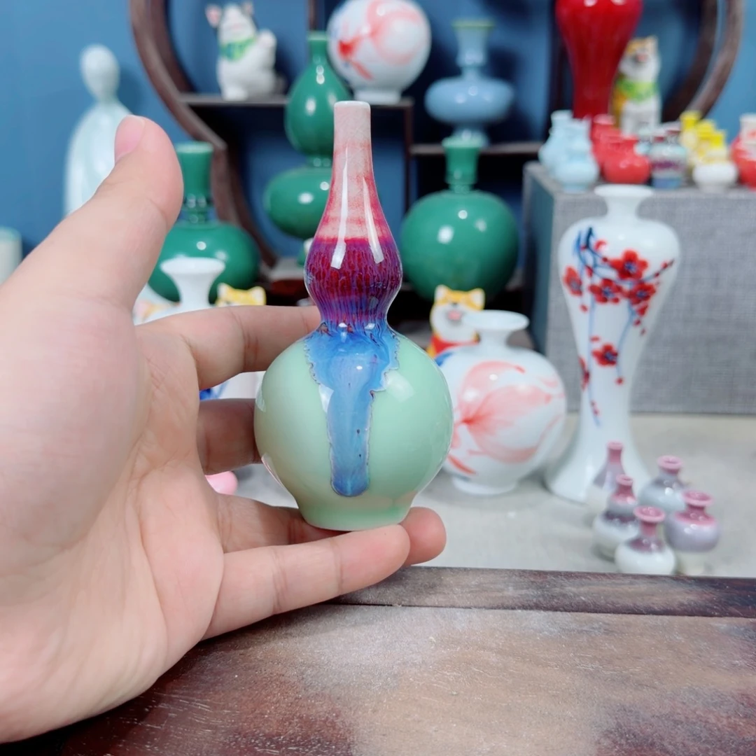 陶瓷手工小花器摆件