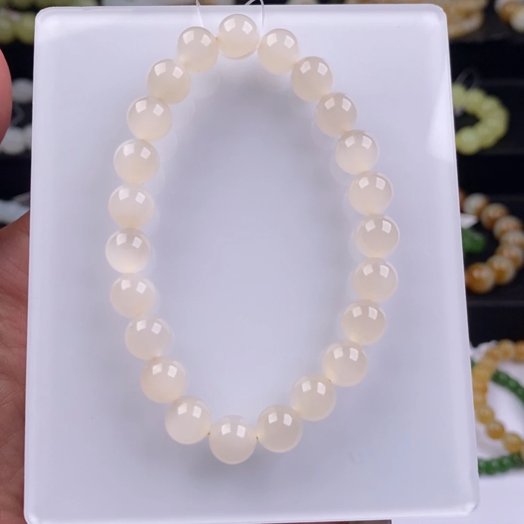 和田玉手串未镶嵌小**年