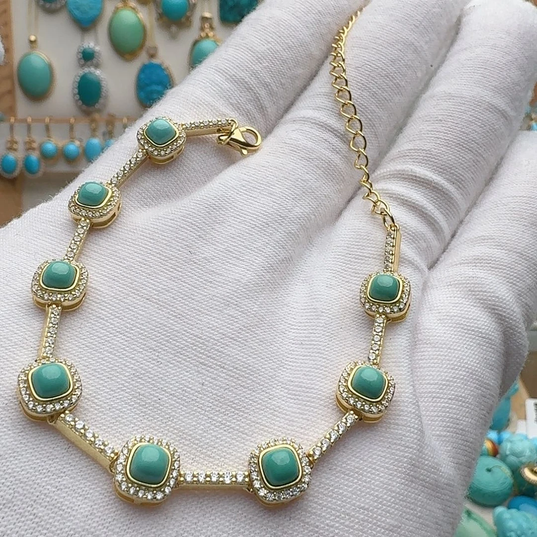 绿松石未镶嵌手链