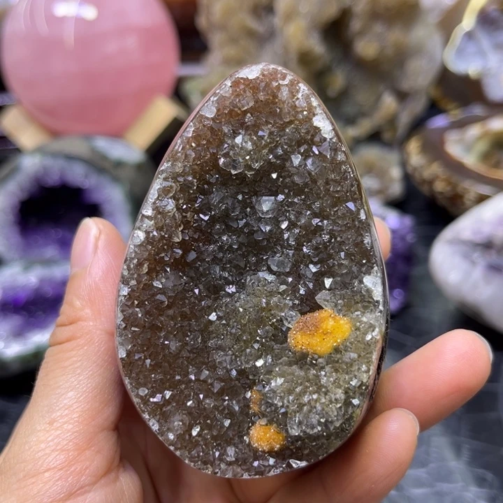 发饰未镶嵌水晶奇石蛋