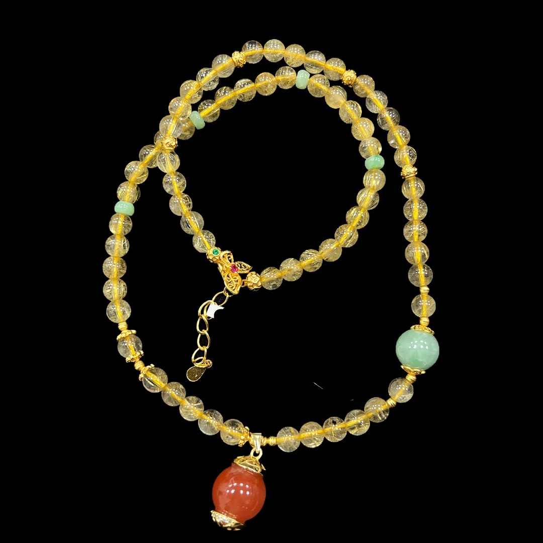 V7001 发晶项链孤品