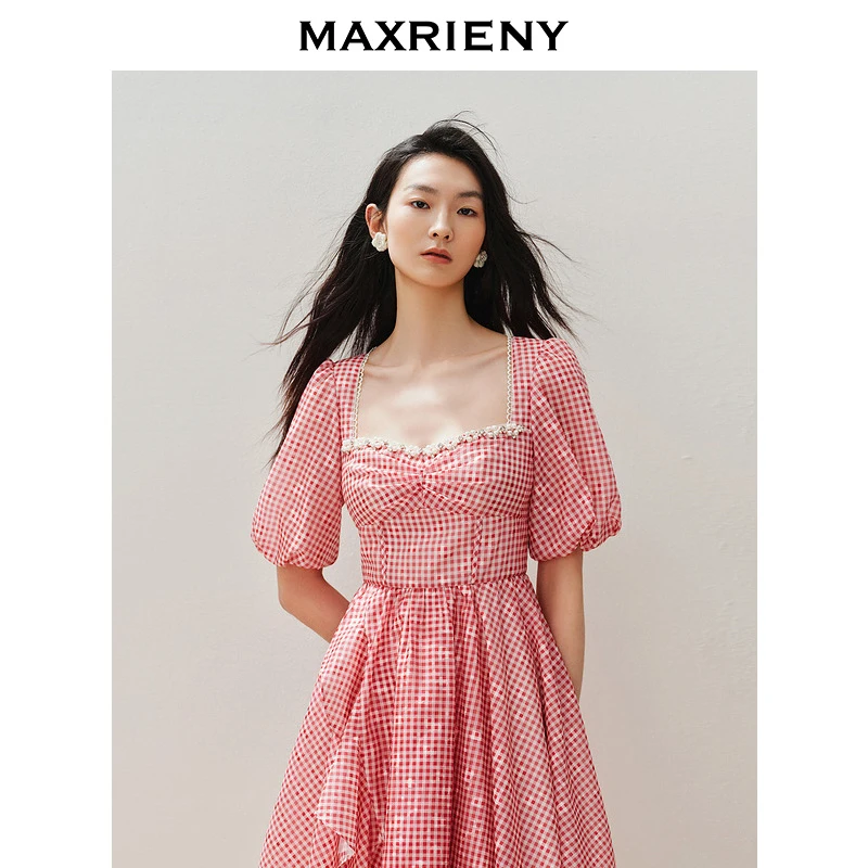 【老板娘夏天】MAXRIENY收腰连衣裙新款