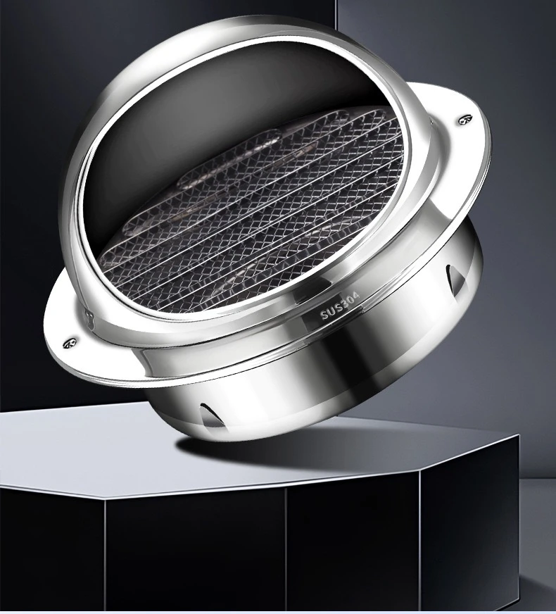 不锈钢防风帽别墅自建房烟道专用厨房卫生间通风口防雨防风罩配件