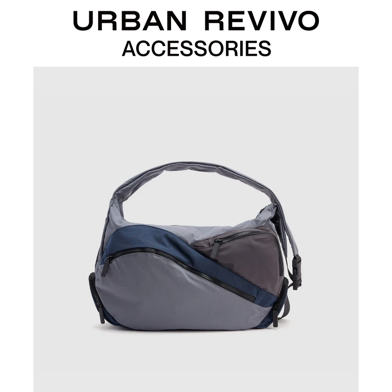 URBAN REVIVO2025春季新款男士运动大容量斜挎包UAMB50023