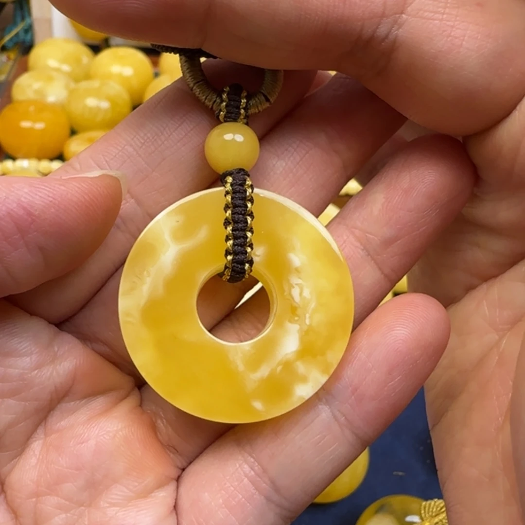 蜜蜡未镶嵌颈饰天然蜜蜡